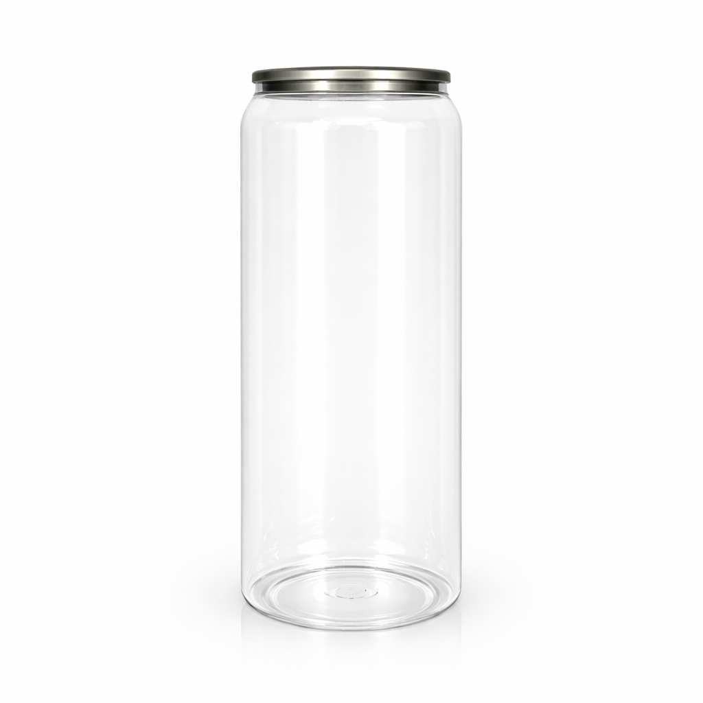Unbranded PET Cans 500ml with lid (Box of 100)
