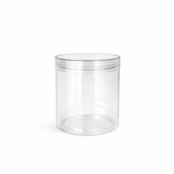 Clear 380ml Plastic Jar with Screw Top Lids (Box of 200)